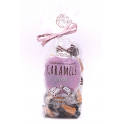 Assortiment Caramels fondants: Beurre salé, Vanille et Noisette, sachet de 150 g.