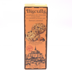 Biscuits aux pépites de chocolats et aux éclats de caramel au beurre salé