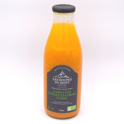 Soupe Carotte/lentille/curry 1L
